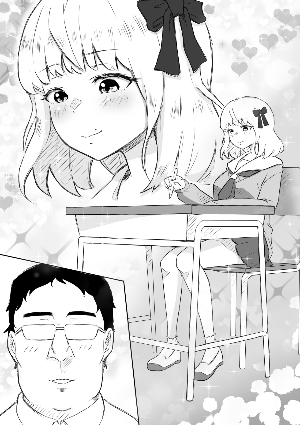 Ayatsuri ro Shutsu 2 ~Gakuen Shihai Hen~ #1 Kimohage Tannin to Yua-chan no Ayatsuri Love Love Sex Chu page 5 full