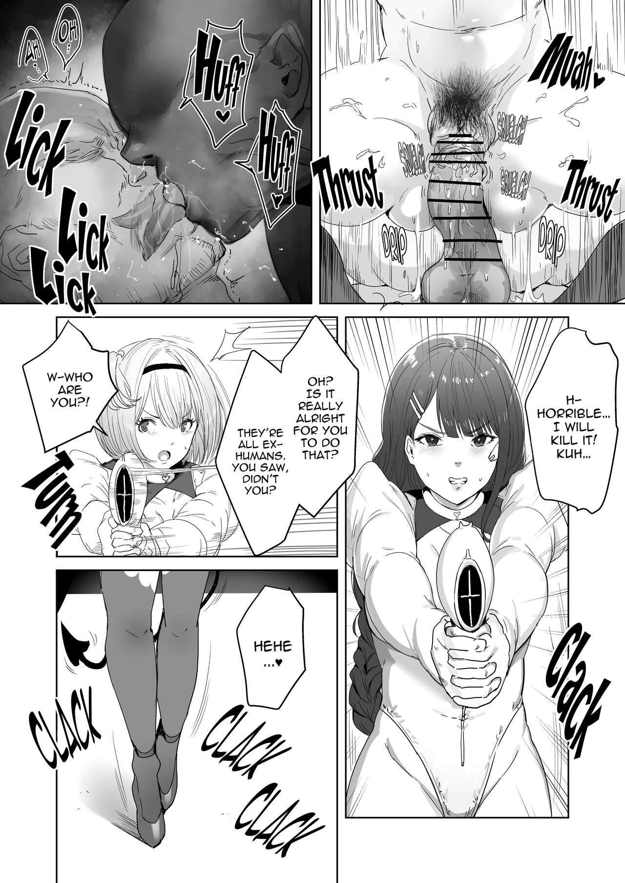 Seigi no Hero ga Futanari ni Natte Injuu ni Ochiru Hanashi | Heroines of Justice become Futa Dick Chicks and Fall to Lewd Temptation page 9 full