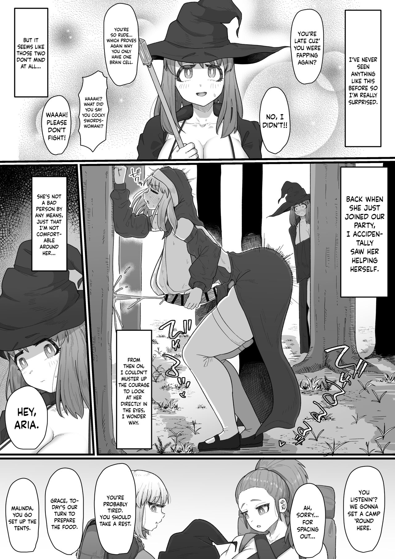 Onna Boukensha x Futanari, Nani mo Okoranai Hazu ga Naku... page 5 full