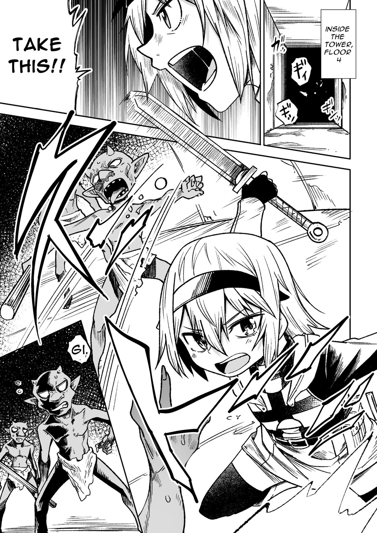 Jaintou no Boukensha ~Goblin ni Haiboku Shita Shoujo Kenshi Hen~ | Adventurer of the Tower of Lewdness ~Swordswoman Defeated By A Goblin~ page 4 full