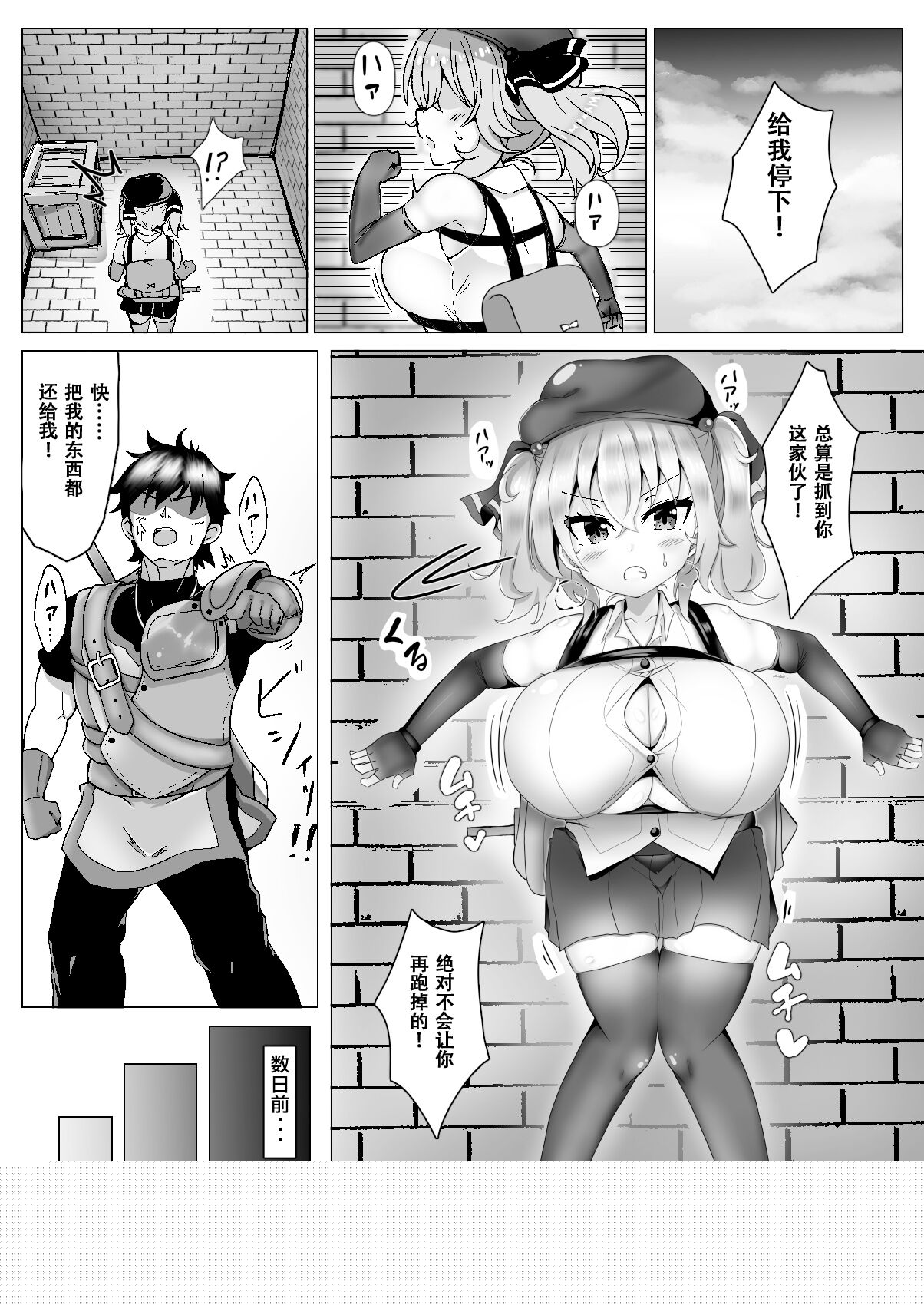 Chichi ga Dekai dake no Touzoku Musume nanka ni Makeru Wake Nai daro!! （张佳乐个人汉化） page 3 full