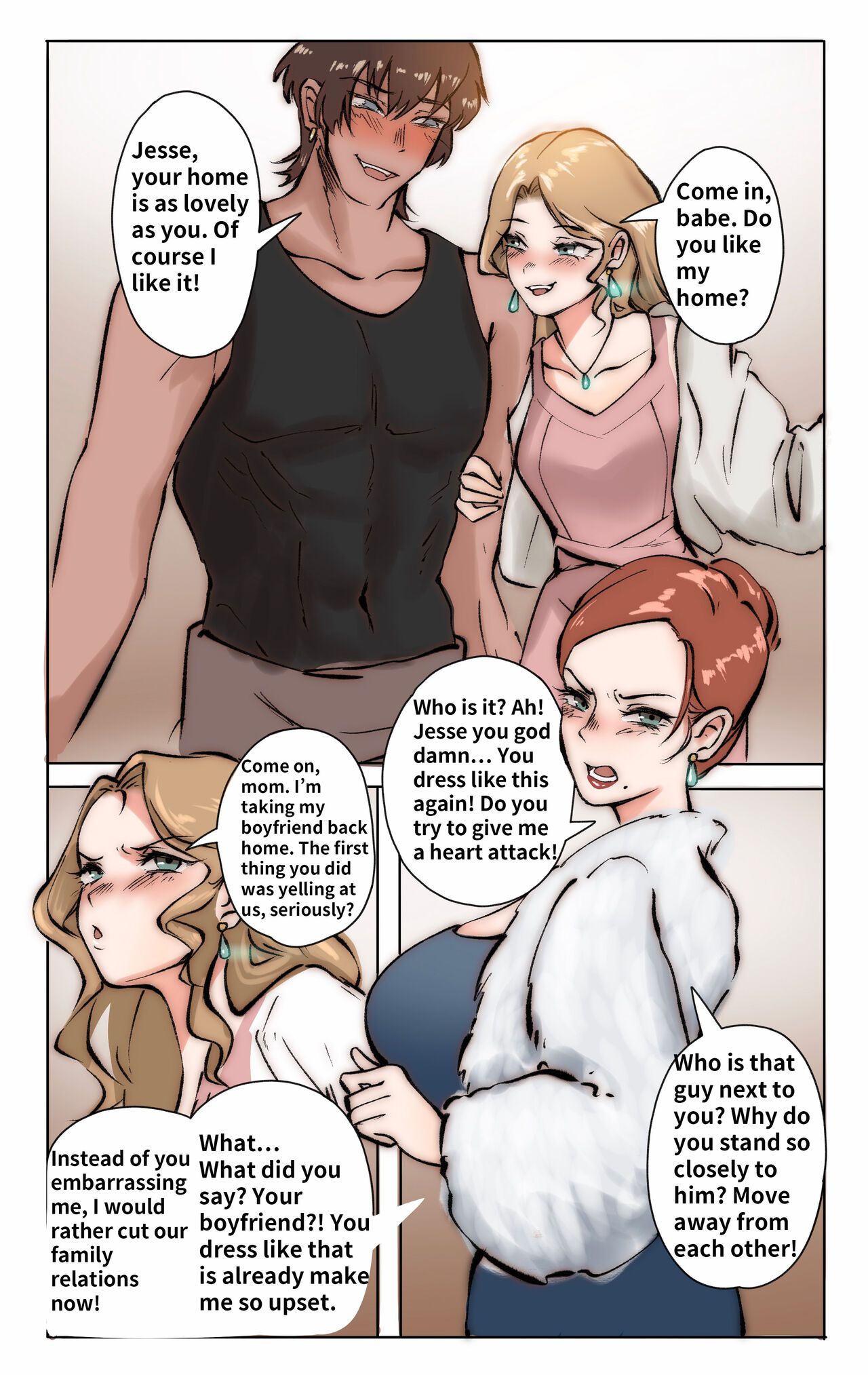 Mother & sissy son 01 page 1 full