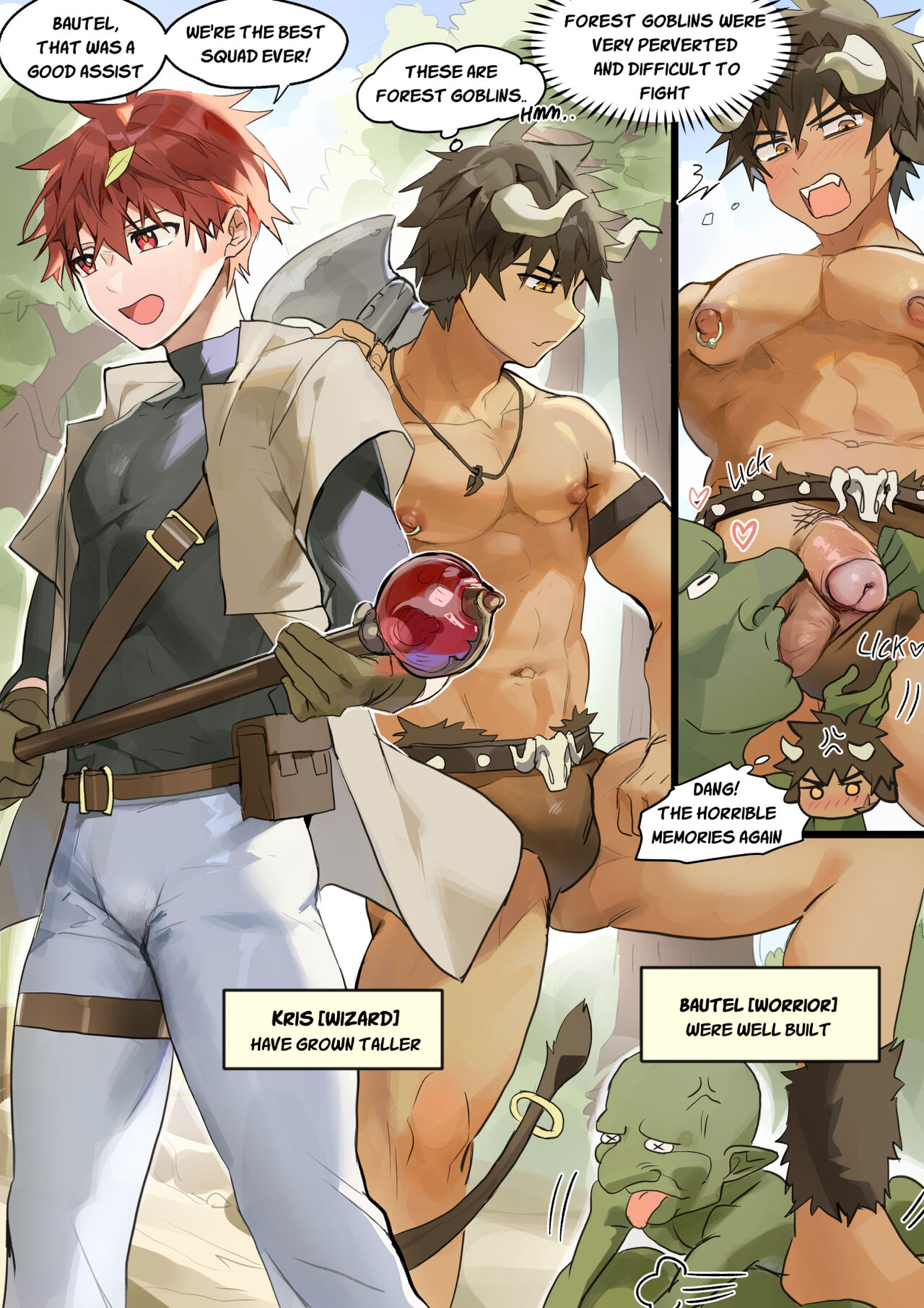 Artist Takk: Kris And Bautel : Trapped In A Goblin Cave Artist page 1 full