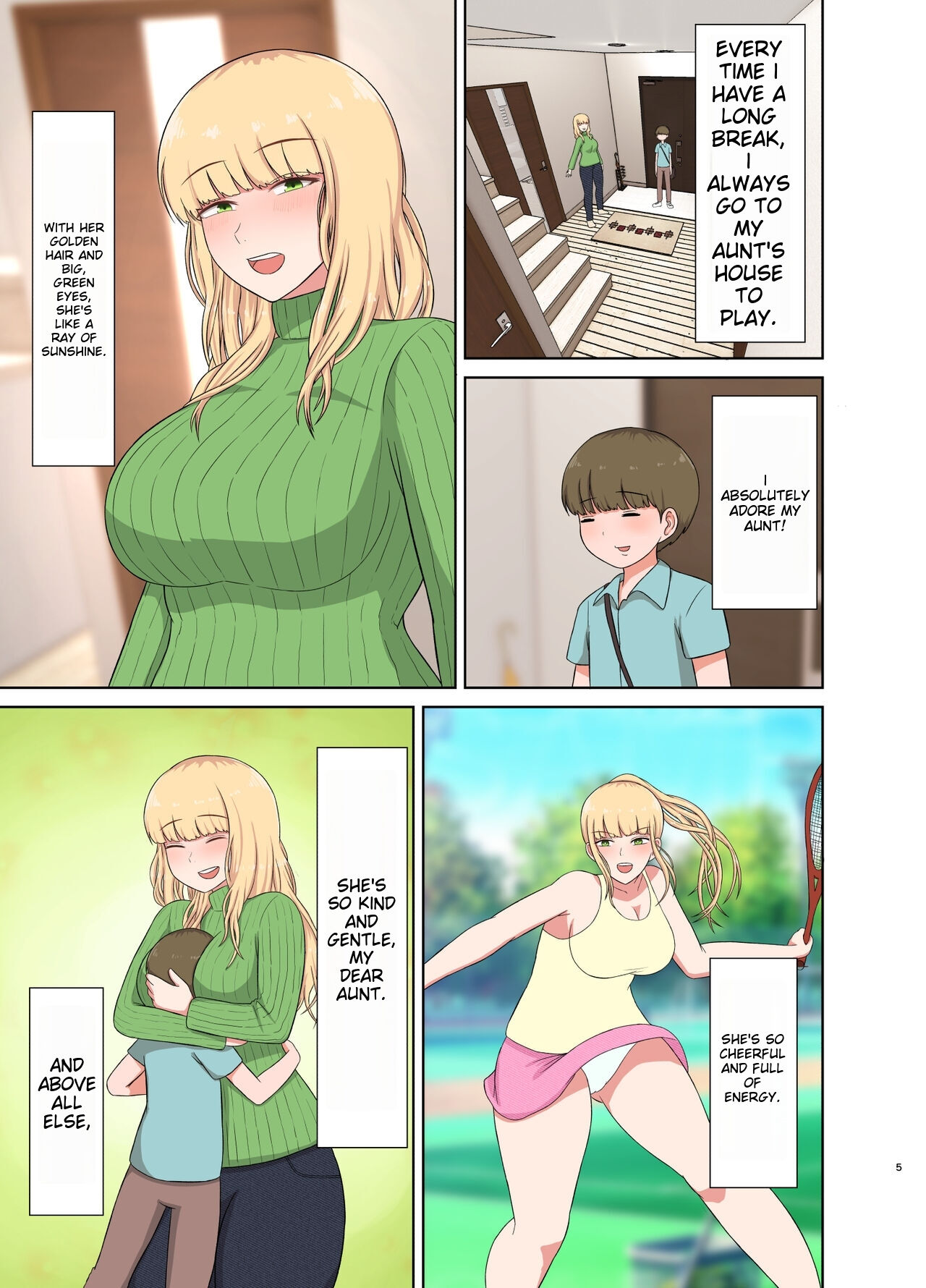 Kinpatsu Oba-san no Suiminkan | Blonde Aunt's Sleep Rape page 4 full