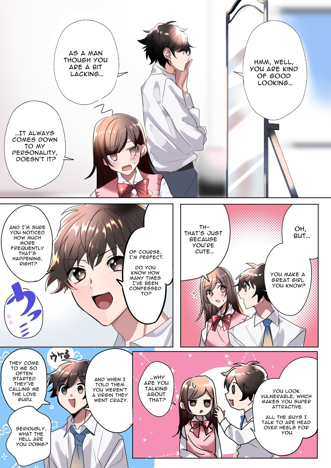 Classmate to Irekawatta Boku no Ecchi na Sankaku Kankei!? | My Erotic Love Triangle Relationship After Bodyswapping With A Classmate!? page 7 full