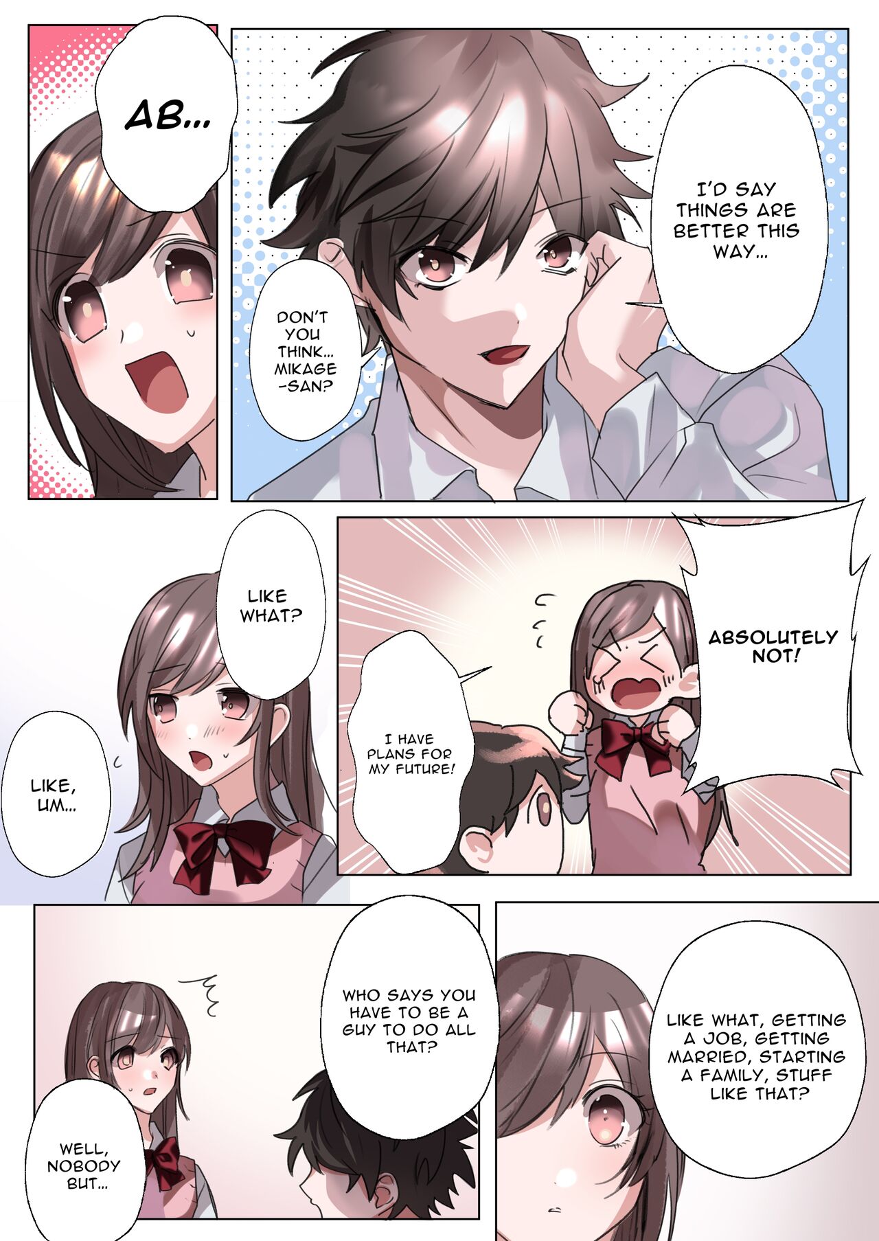 Classmate to Irekawatta Boku no Ecchi na Sankaku Kankei!? | My Erotic Love Triangle Relationship After Bodyswapping With A Classmate!? page 8 full