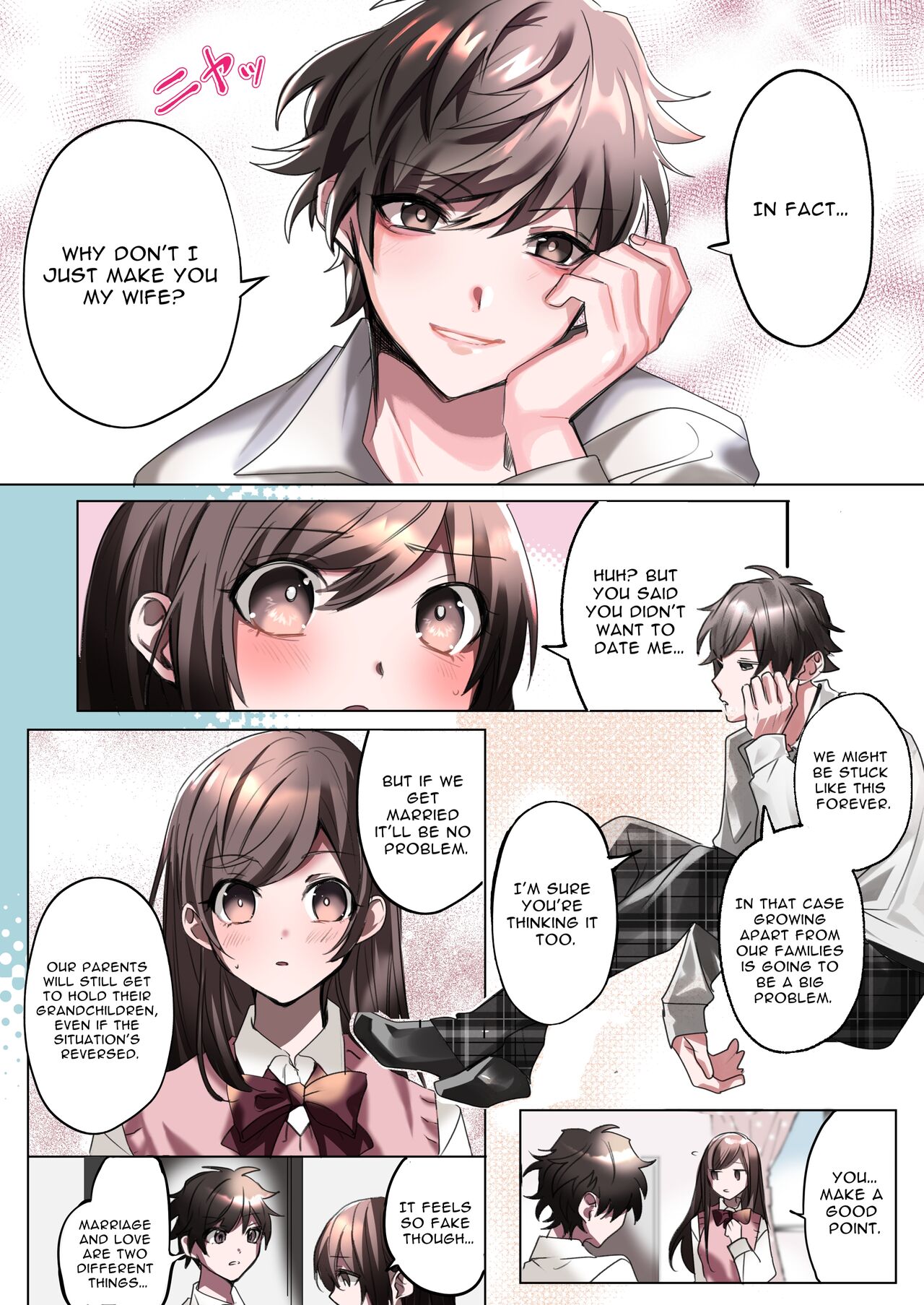 Classmate to Irekawatta Boku no Ecchi na Sankaku Kankei!? | My Erotic Love Triangle Relationship After Bodyswapping With A Classmate!? page 9 full