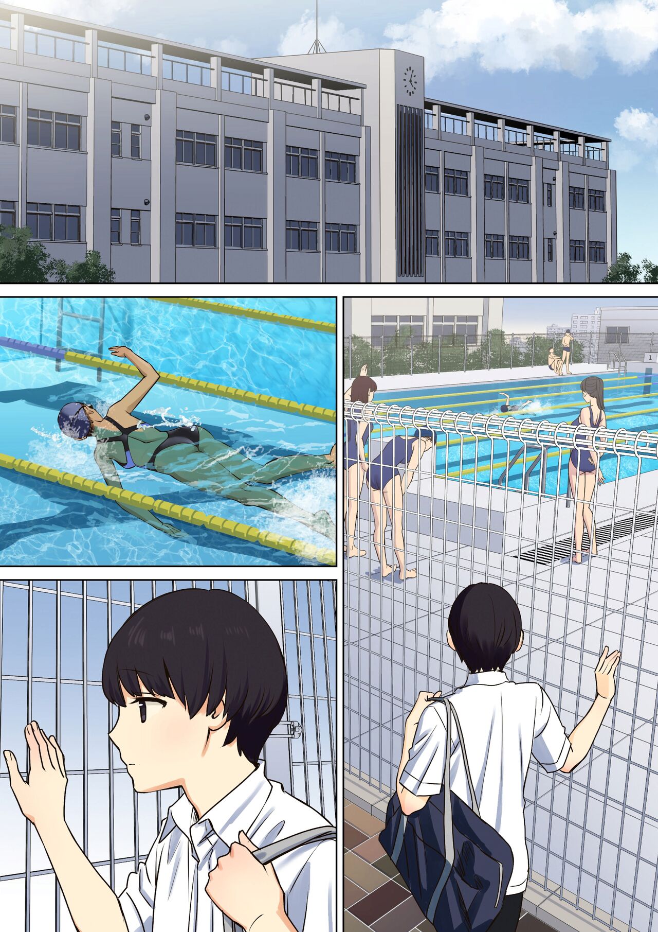 Kanojo no Okaa-san ni Doutei o Ubawareru Hanashi 1 | 我被她的媽媽奪去了處男的故事 1 page 3 full