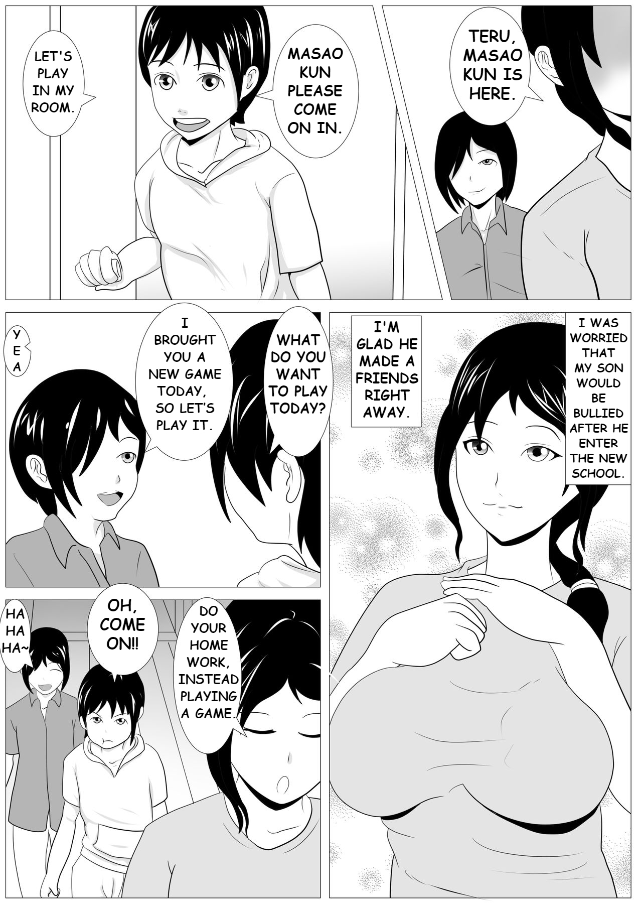 Omae no Kaa-chan Kirei da na - Dakasero yo page 4 full