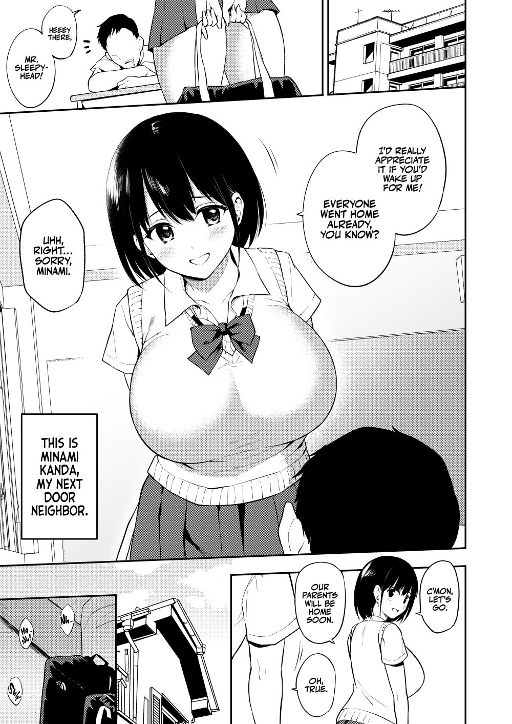 Bakunyuu Osananajimi ga Mainichi Paizuri shite kureru Nichijou | Everyday Life with a Busty Childhood Friend Who Gives Daily Titjobs page 2 full