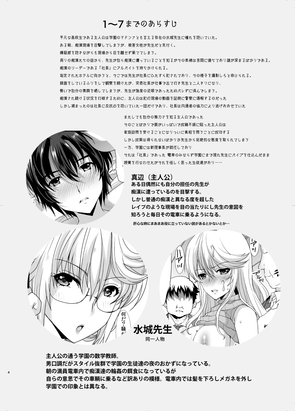 Akogare no Josei  wa Chikan Densha de Choukyouzumi Deshita EXTRA page 4 full