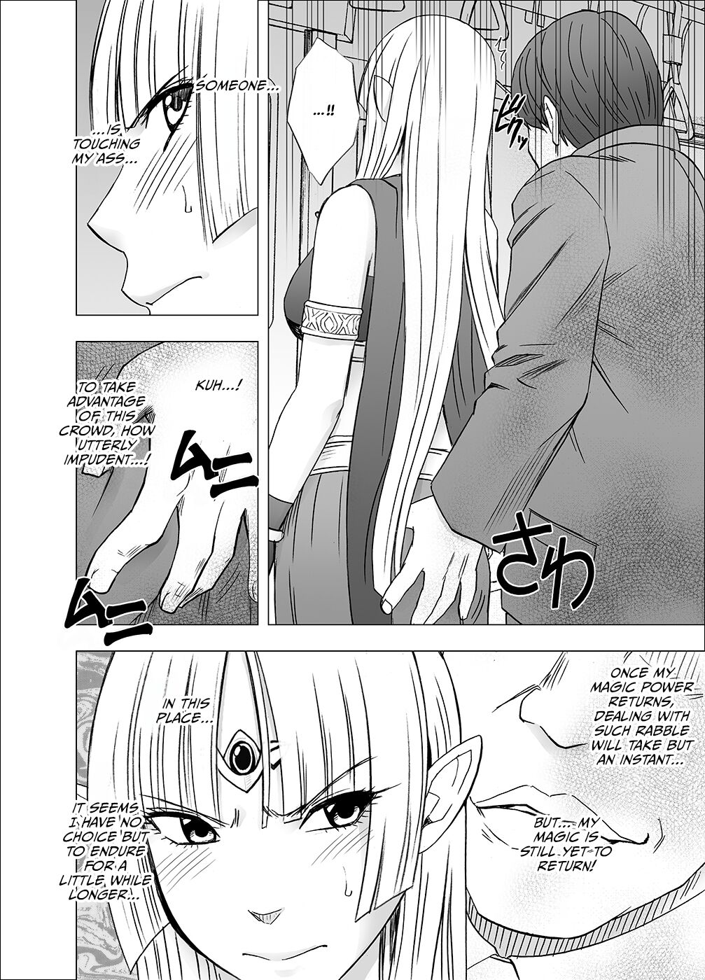 Isekai kara Yattekita Onna Maou-sama ga Manin Densha de Salaryman ni Chikan Sareru Hanashi page 10 full