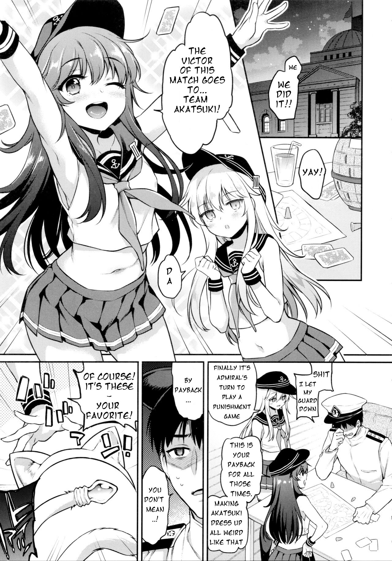 Akatsuki Hibiki-chan x Gyaku Batsu Game page 4 full