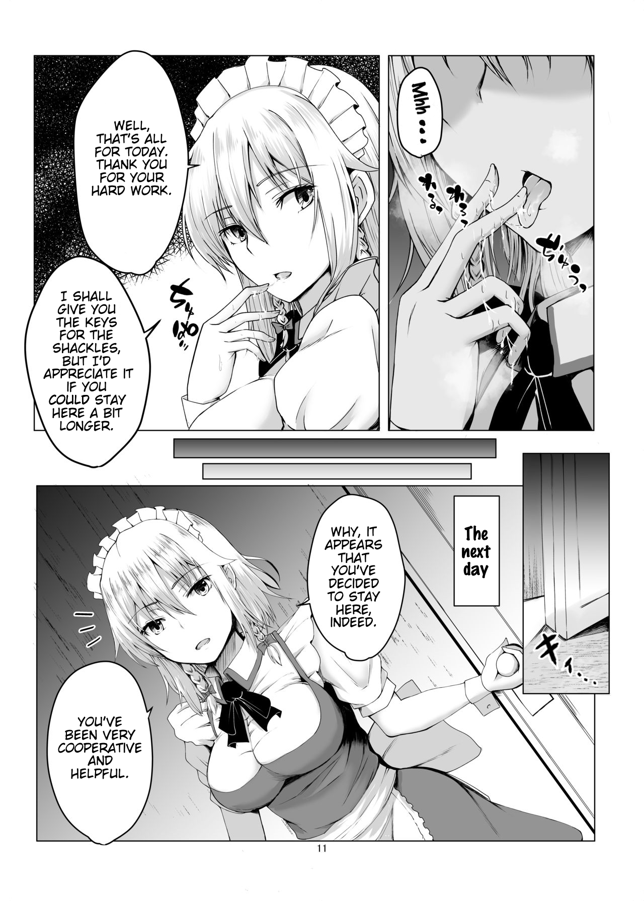Sakuya-san ni Tantan to Sakusei Sareru Manga | A manga where Sakuya-san calmly squeezes your sperm page 10 full