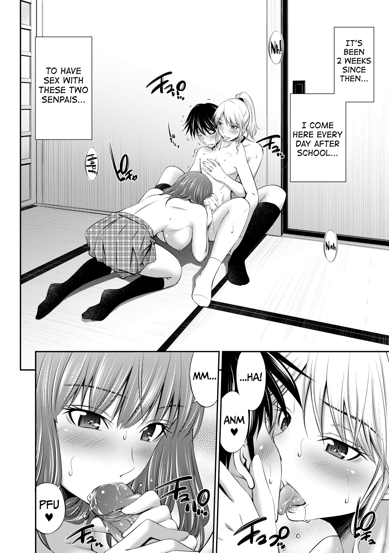 [Sabashi Renya] Senpai-tachi to no Gakuen Seikatsu [English] [biribiri] [Decensored] [Digital] Hentai - Raw  41