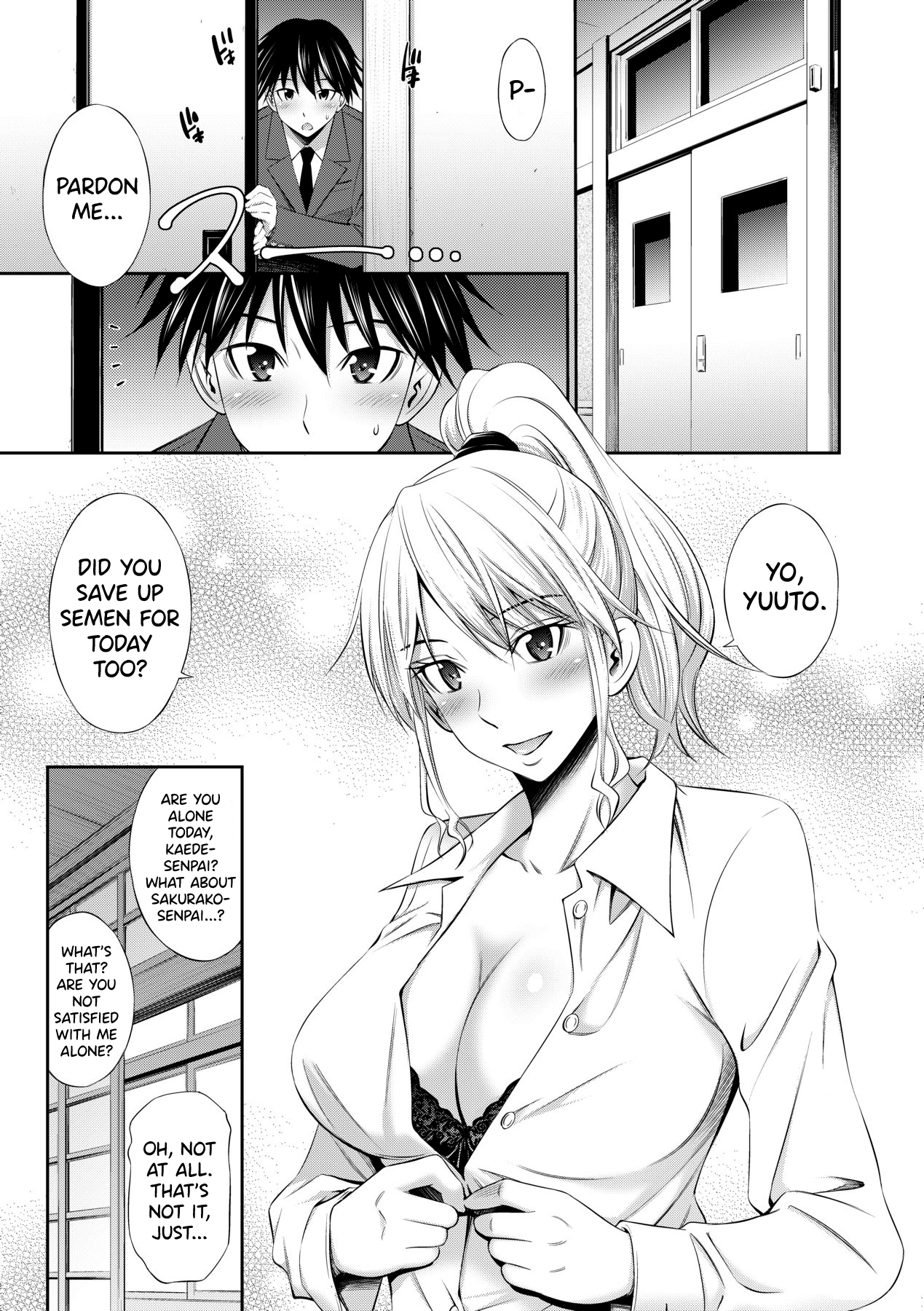 [Sabashi Renya] Senpai-tachi to no Gakuen Seikatsu [English] [biribiri] [Decensored] [Digital] Hentai - Raw  50