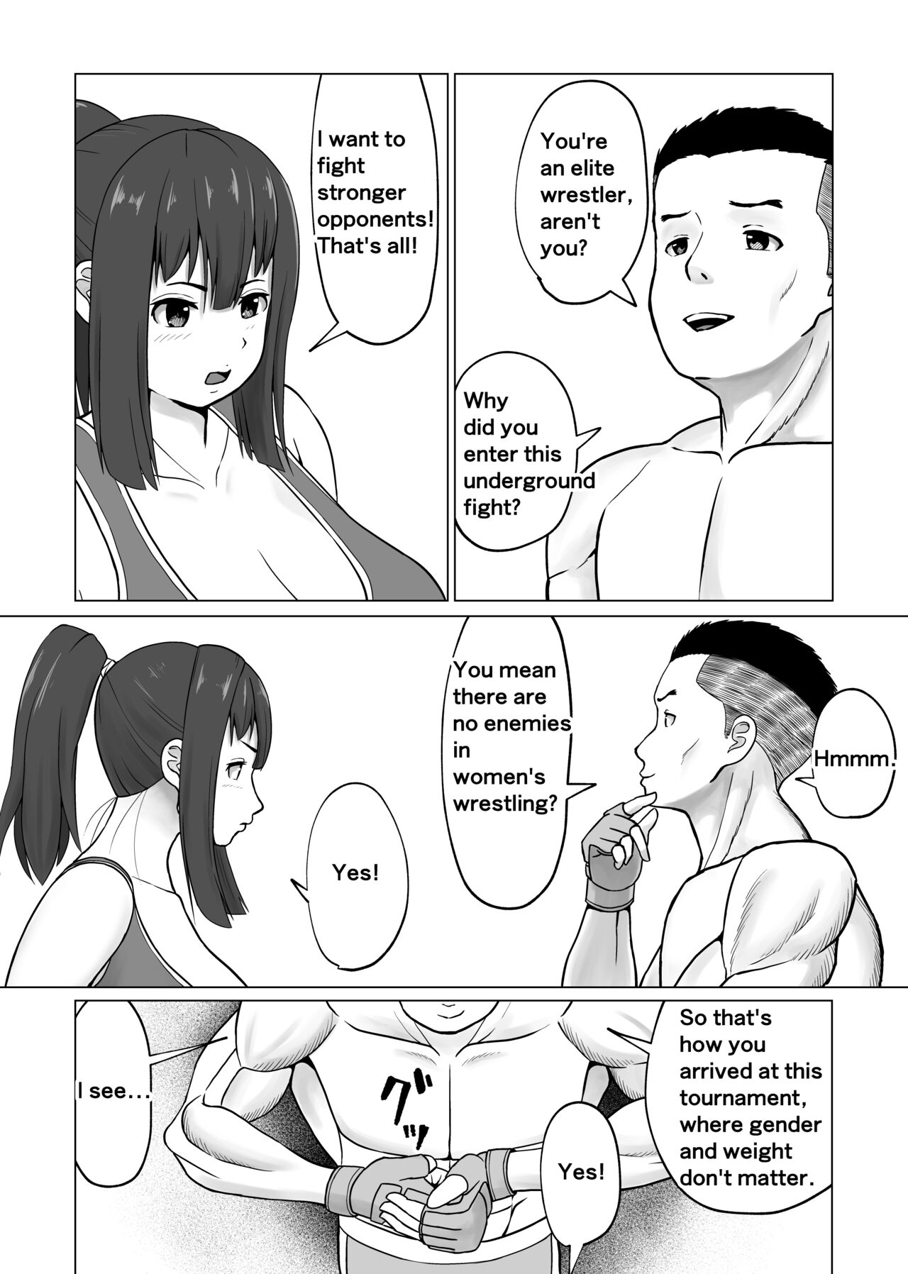 MIX FIGHT  Chika Kakutou ~Asakura Nagi Hen~ |  MIX FIGHT Underground Fighting Episode of Nagi Asakura page 3 full