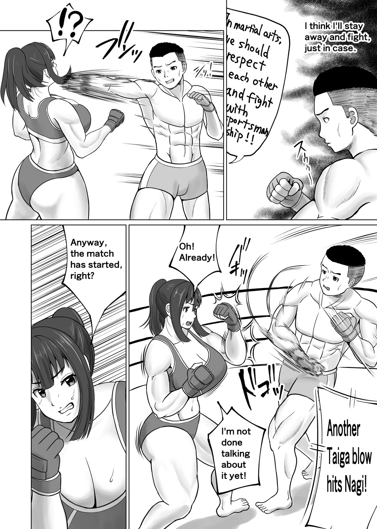 MIX FIGHT  Chika Kakutou ~Asakura Nagi Hen~ |  MIX FIGHT Underground Fighting Episode of Nagi Asakura page 8 full