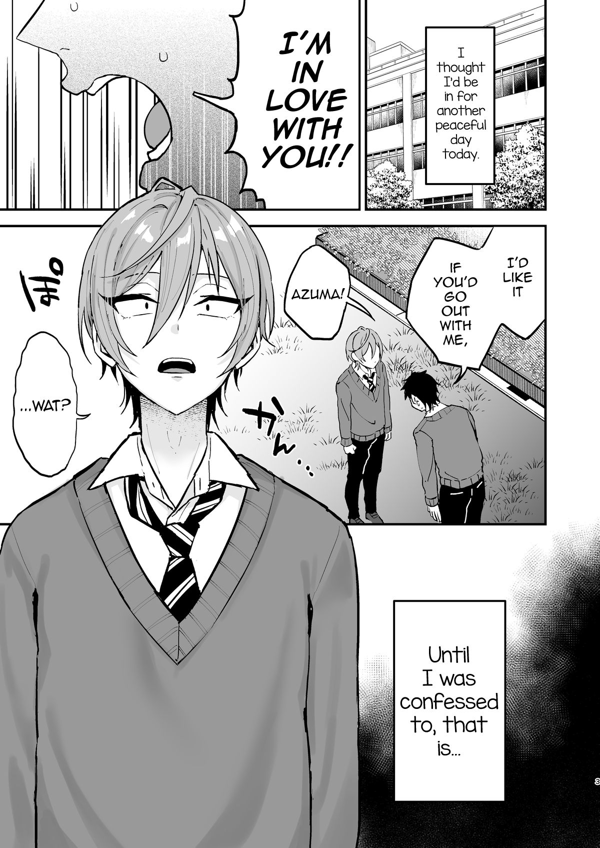 Kawaii ni Yowai Inkya Danshi ga Mesu Ochi suru made Zenpen page 2 full