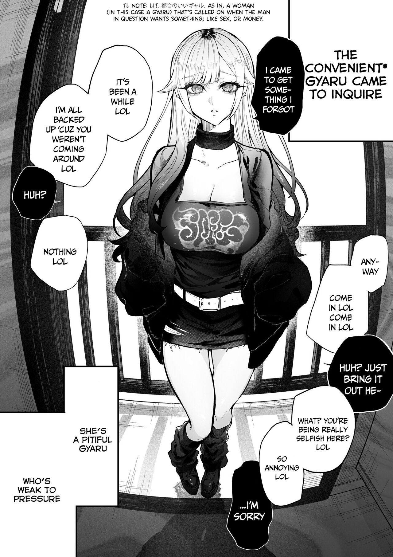 The Day I Decided to Make My Cheeky Gyaru Sister Understand in My Own Way  - Ch. 4.5 - The Convenient Gyaru Gives a Blowjob page 1 full