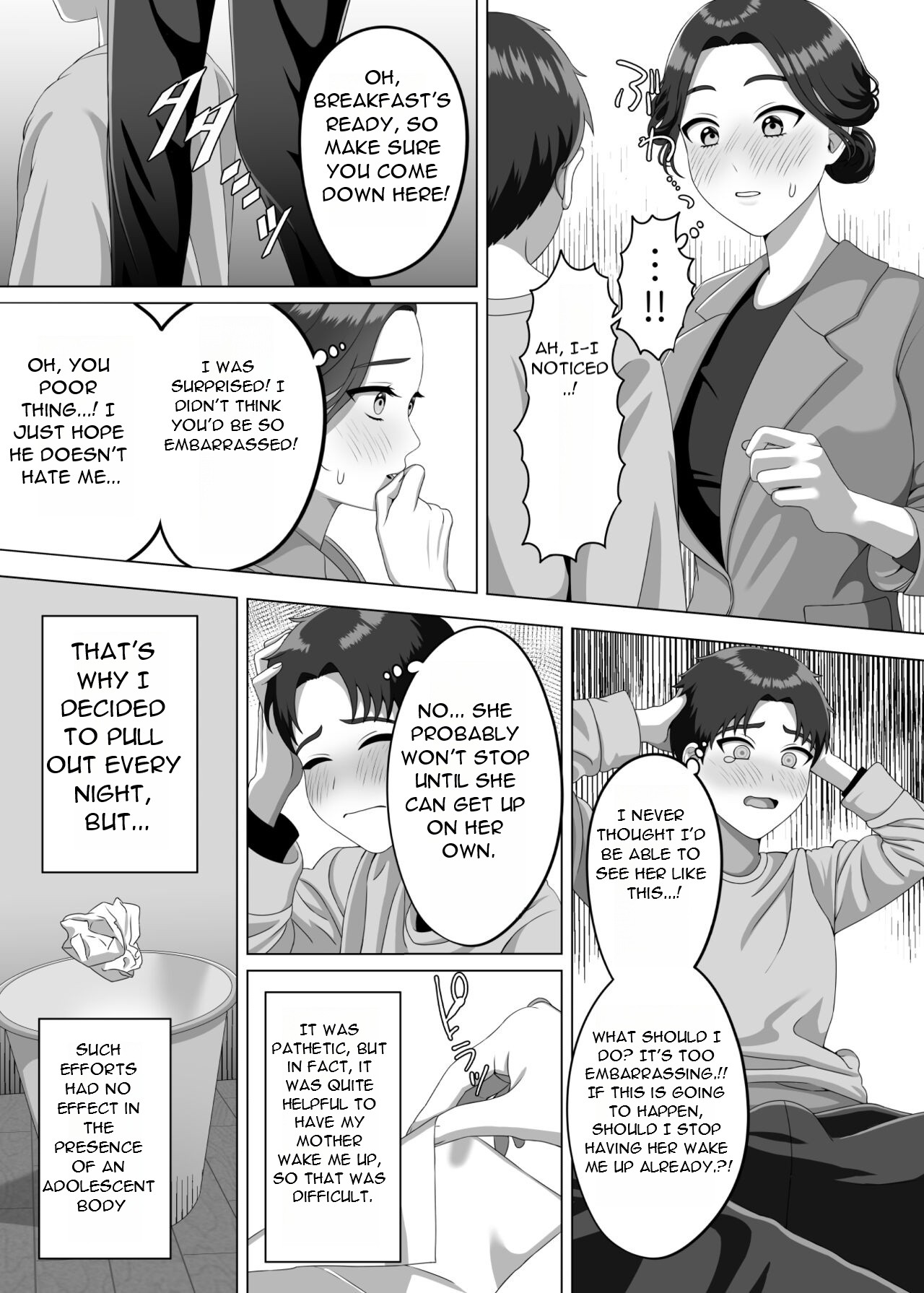Musuko no Asadachi ni Doki Doki Shichau Okaa-san - A mother gets excited about her son's morning erection page 10 full