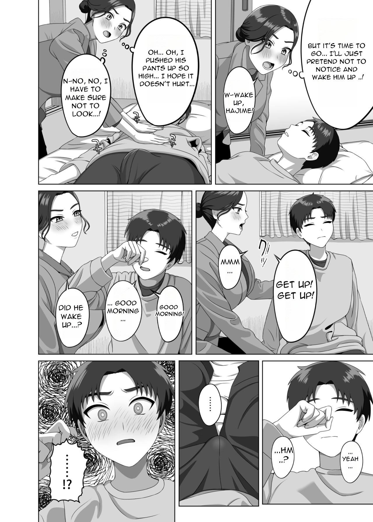 Musuko no Asadachi ni Doki Doki Shichau Okaa-san - A mother gets excited about her son's morning erection page 9 full