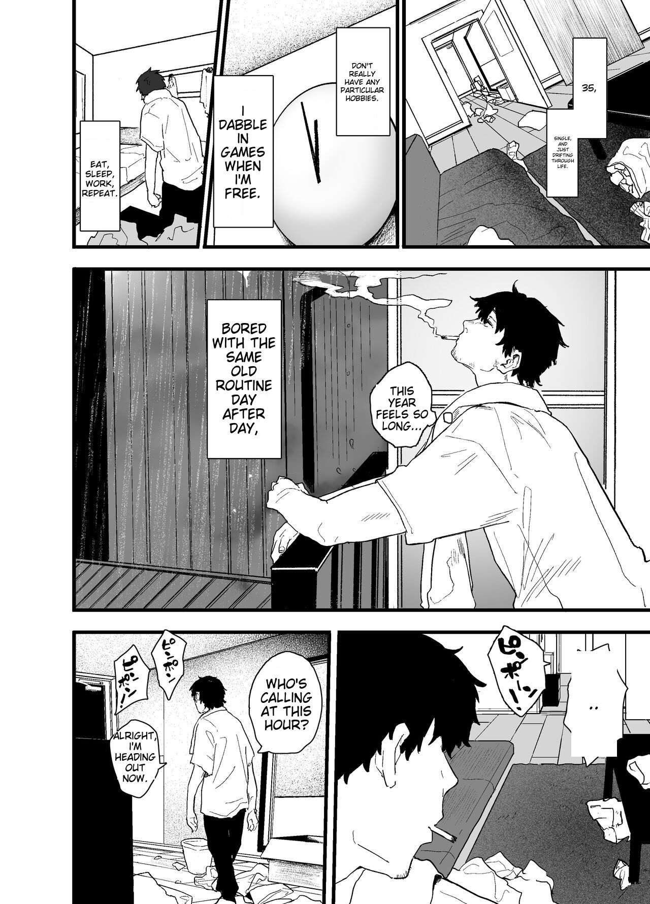 My part-time coworker ran away from home and came to work here, but she was too sexy... page 10 full