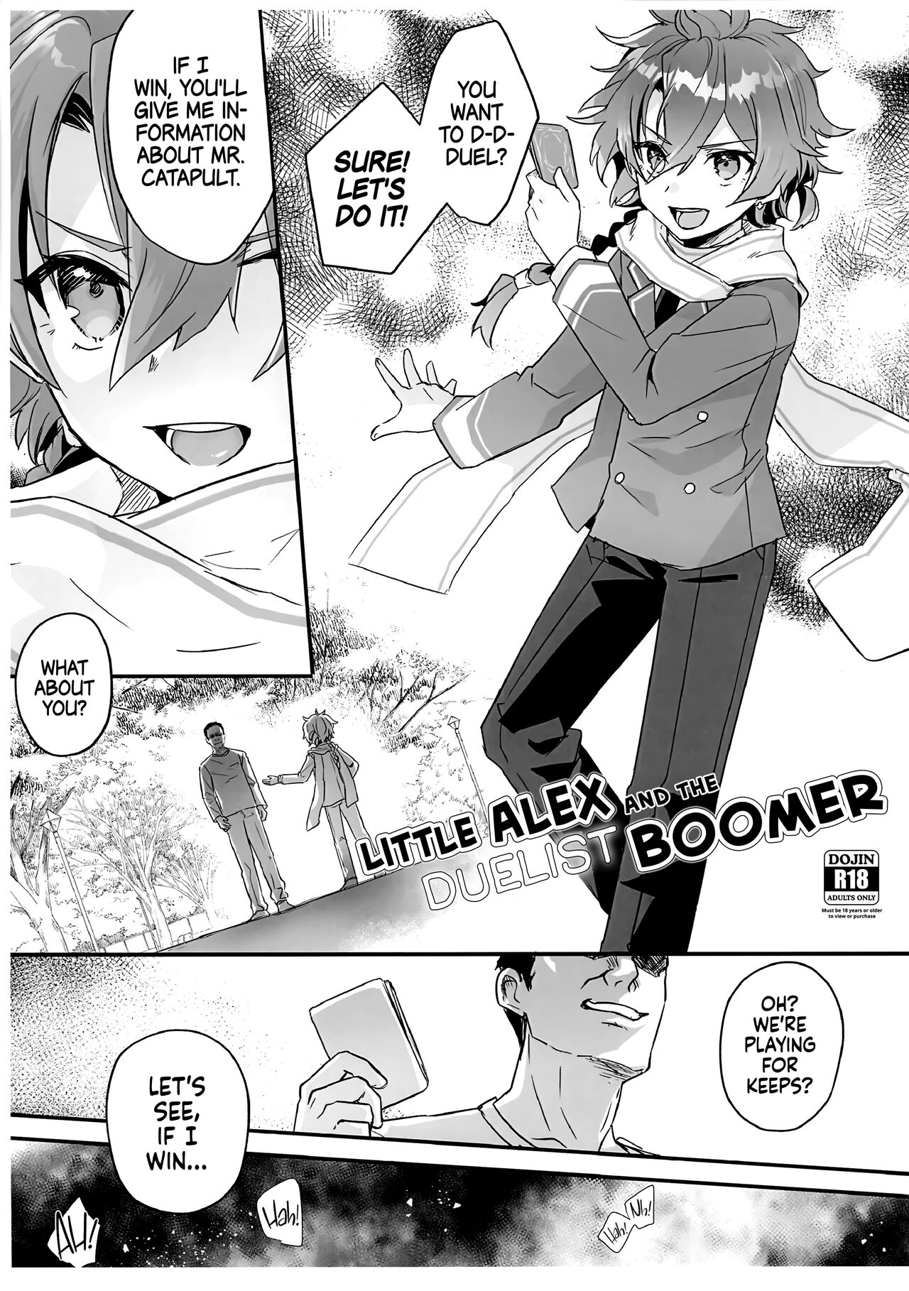 Areki-kun to Duelist no Oji-san | Little Alex and the Duelist Boomer page 1 full