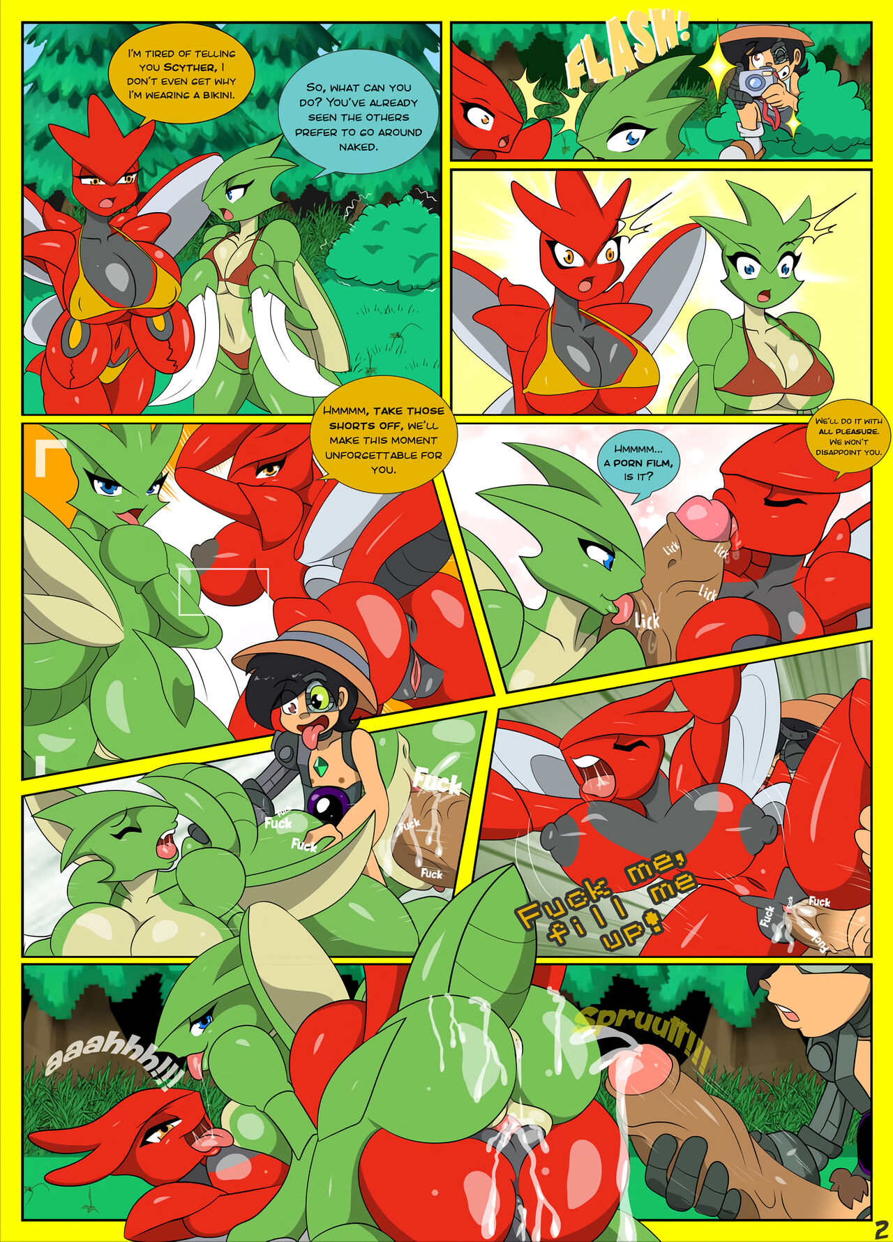 Pokemon Snap XXX comic version page 3 full