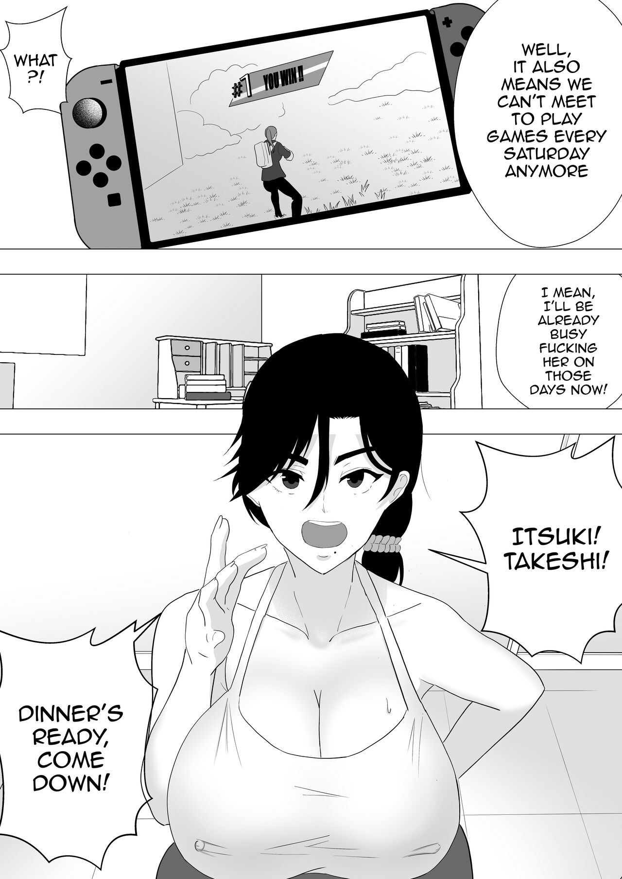 [Tarobaumu] Kimottama Kaa-chan ~Genki Mama ga Boku no Dekachin ni Ochiru made~ | Gutsy Mom ~Until The Energetic Mother Falls To My Giant Dick~  [English] {Doujins.com} Hentai - Raw  11