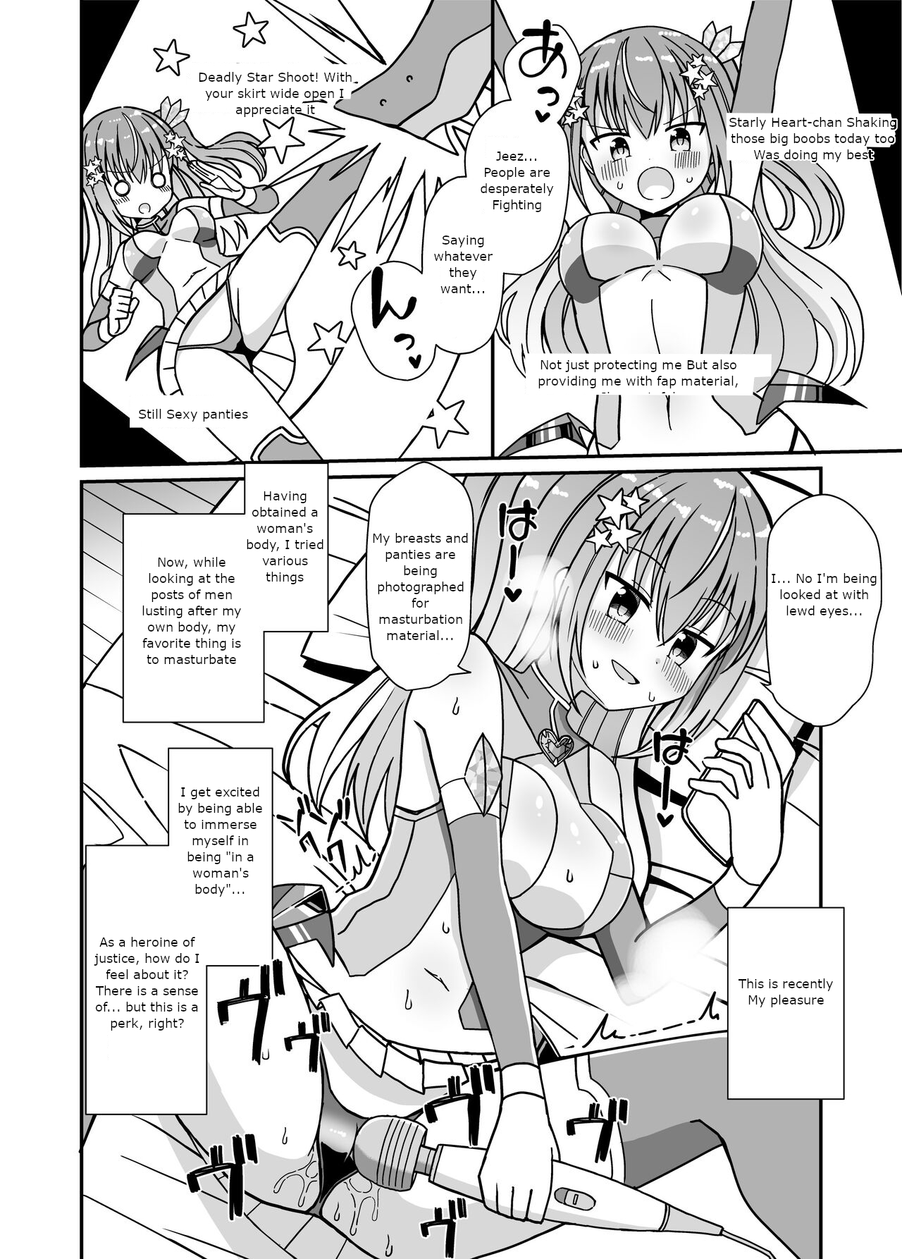 I transformed into a heroine after undergoing sex change but since it was a perverted one, when I took off my clothes, I was turned into a female. page 5 full