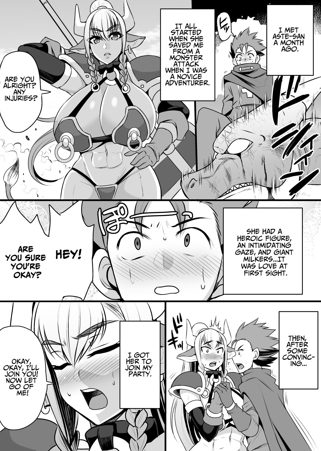 Hatsujou Ushichichi Senshi Asute-san | Aste The Milk Warrior in Heat page 7 full