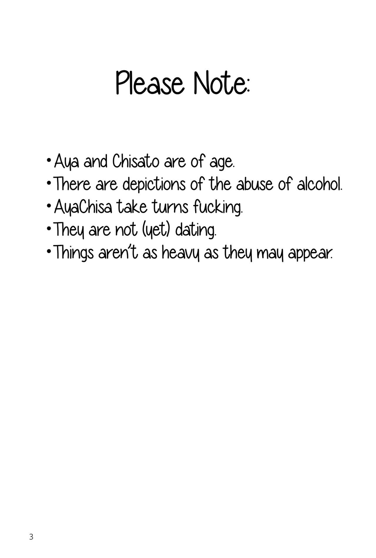 AyaChisa Drunken Bender page 3 full