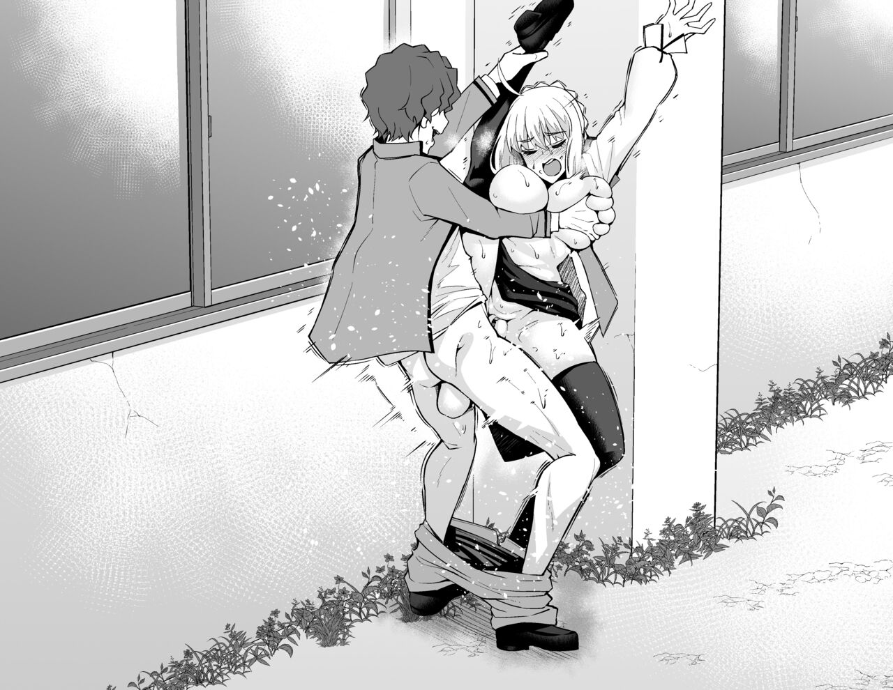 セイバー、慎二と学校裏で…❤ その2 page 10 full